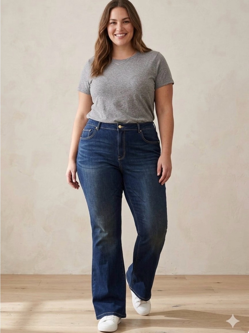Pilcro Plus-Size S26W Dark Blue  mid rise bootcut Jeans NWOT
